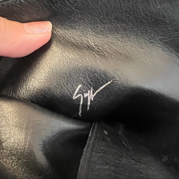 Euc Giuseppe Zanotti Black Lace Up Stiletto Boot I-18 - Picture 6 of 16